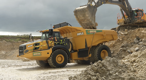 UKs first Bell Equipment UK B60 4x4 articulated dump truck in action