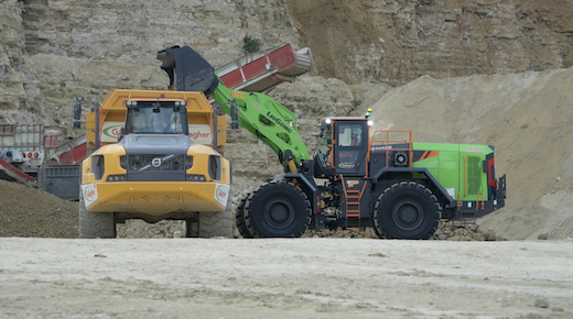 Electric quarry loading UK first for Gallagher Group with the LiuGong 8110TE electric wheel loader